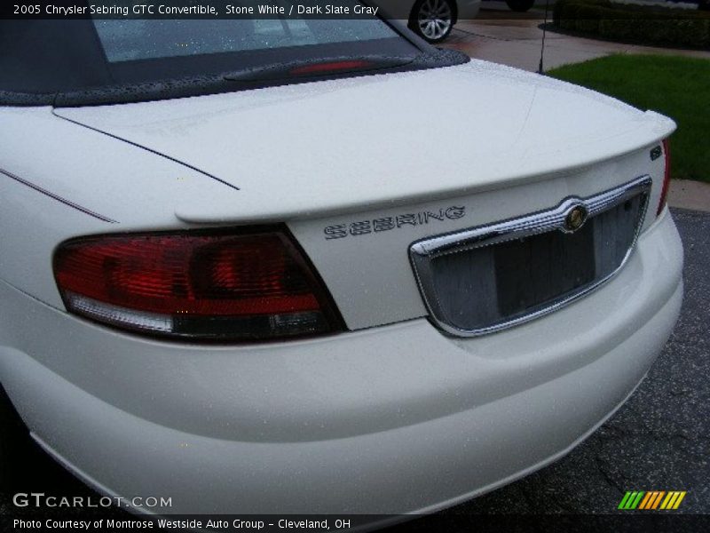 Stone White / Dark Slate Gray 2005 Chrysler Sebring GTC Convertible