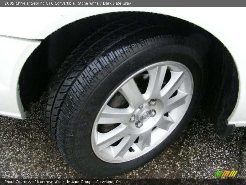 Stone White / Dark Slate Gray 2005 Chrysler Sebring GTC Convertible