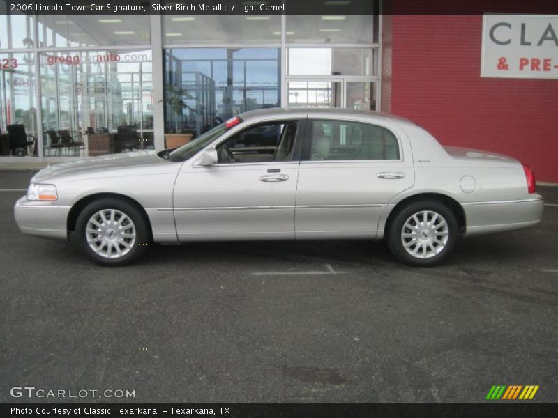Silver Birch Metallic / Light Camel 2006 Lincoln Town Car Signature