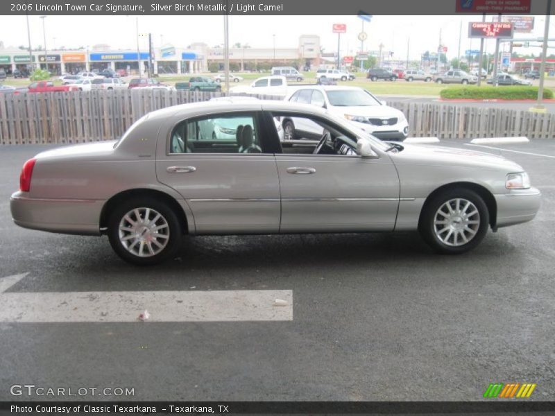 Silver Birch Metallic / Light Camel 2006 Lincoln Town Car Signature