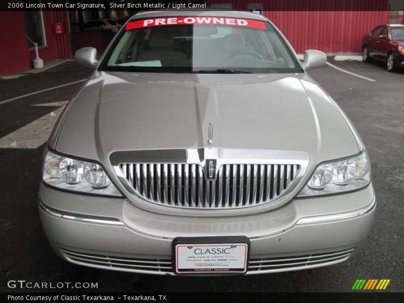 Silver Birch Metallic / Light Camel 2006 Lincoln Town Car Signature