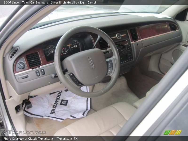 Silver Birch Metallic / Light Camel 2006 Lincoln Town Car Signature