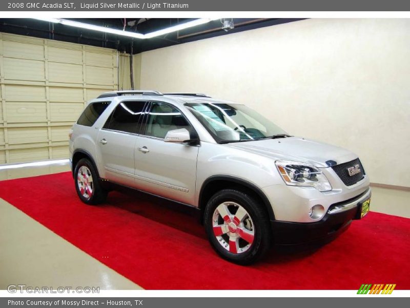 Liquid Silver Metallic / Light Titanium 2008 GMC Acadia SLT