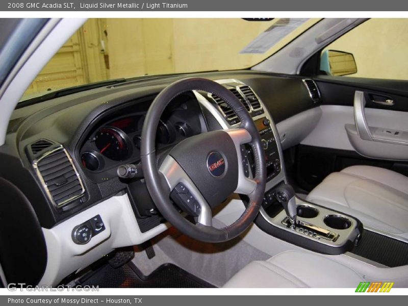 Liquid Silver Metallic / Light Titanium 2008 GMC Acadia SLT