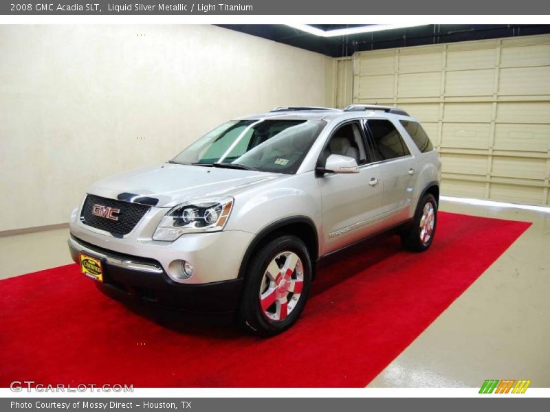 Liquid Silver Metallic / Light Titanium 2008 GMC Acadia SLT