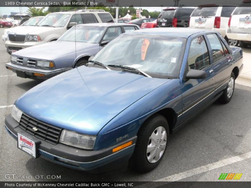 Blue Metallic / Blue 1989 Chevrolet Corsica Sedan