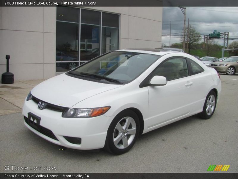 Taffeta White / Ivory 2008 Honda Civic EX-L Coupe