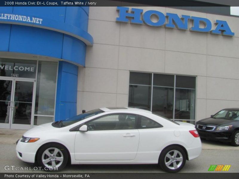 Taffeta White / Ivory 2008 Honda Civic EX-L Coupe