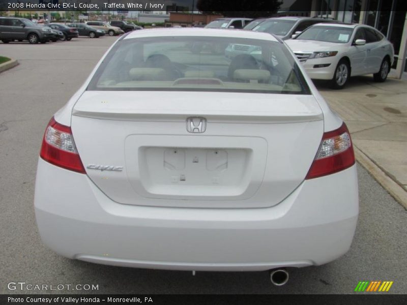 Taffeta White / Ivory 2008 Honda Civic EX-L Coupe