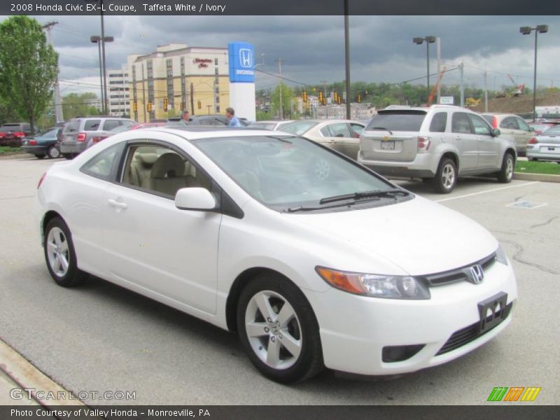 Taffeta White / Ivory 2008 Honda Civic EX-L Coupe