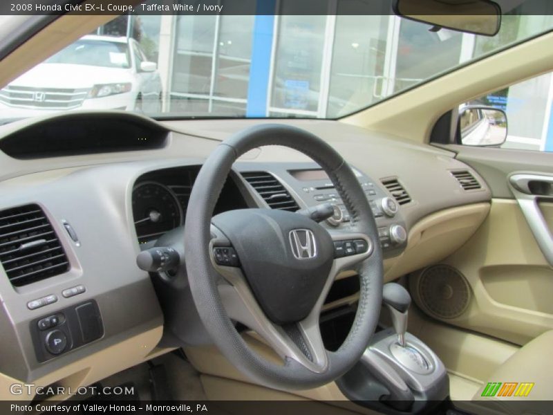 Taffeta White / Ivory 2008 Honda Civic EX-L Coupe