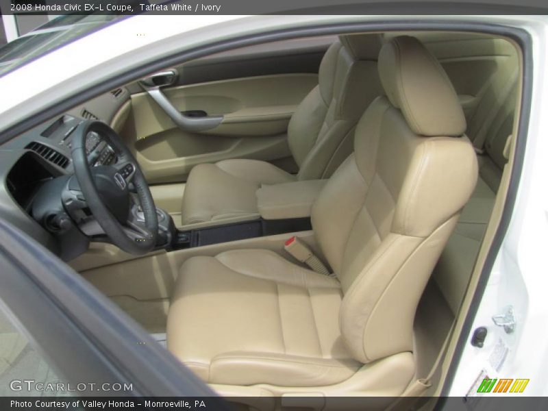 Taffeta White / Ivory 2008 Honda Civic EX-L Coupe