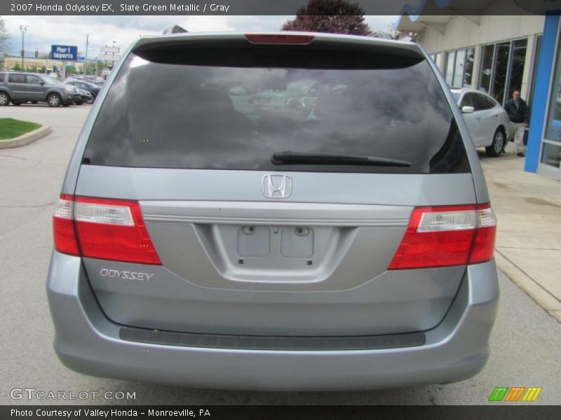 Slate Green Metallic / Gray 2007 Honda Odyssey EX