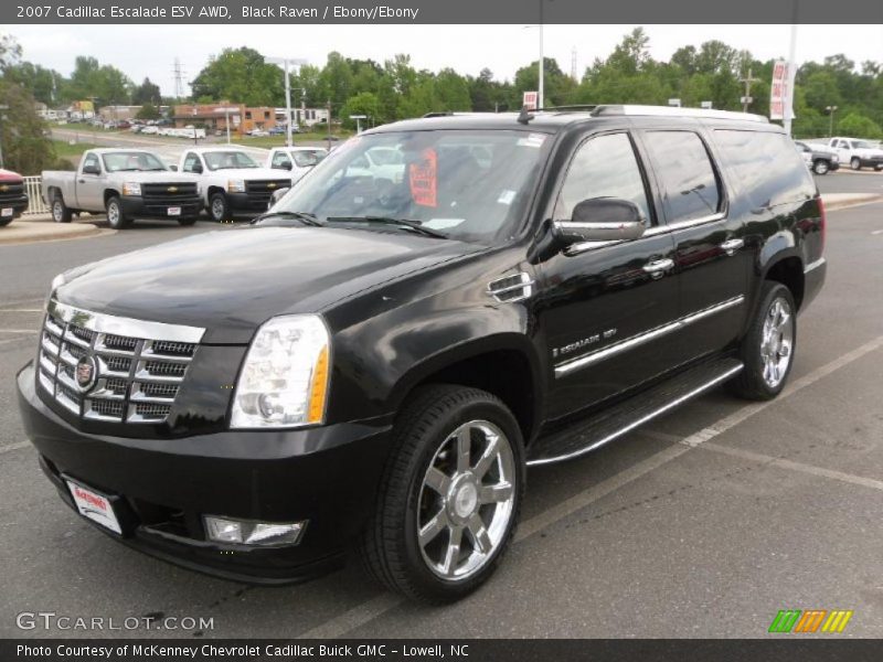 Black Raven / Ebony/Ebony 2007 Cadillac Escalade ESV AWD