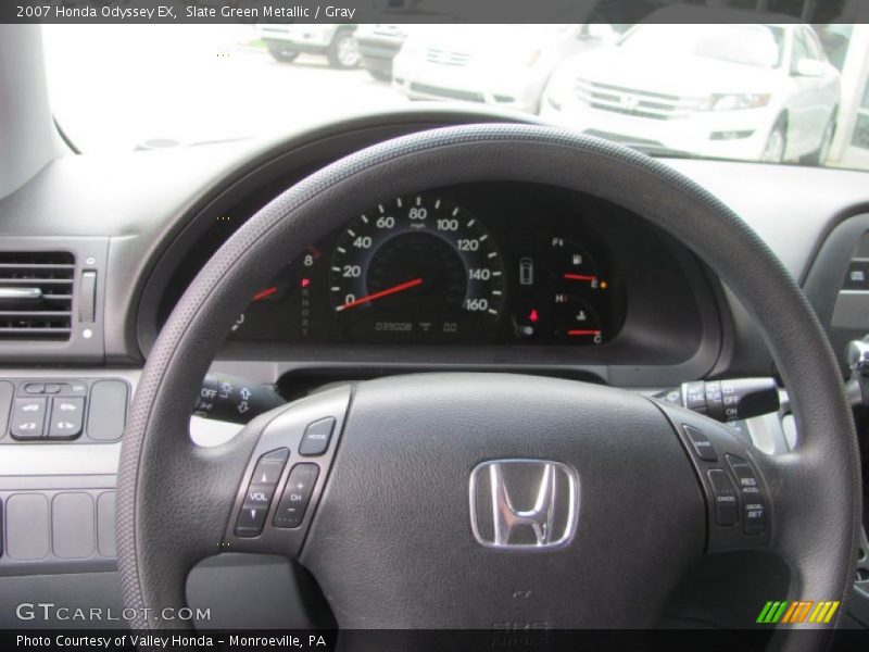 Slate Green Metallic / Gray 2007 Honda Odyssey EX
