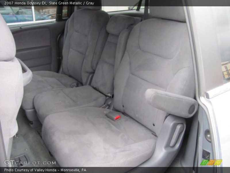 Slate Green Metallic / Gray 2007 Honda Odyssey EX