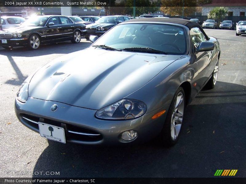 Quartz Metallic / Dove 2004 Jaguar XK XK8 Convertible