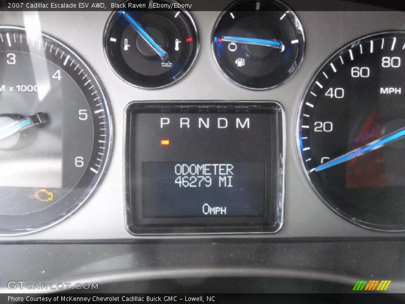 Black Raven / Ebony/Ebony 2007 Cadillac Escalade ESV AWD