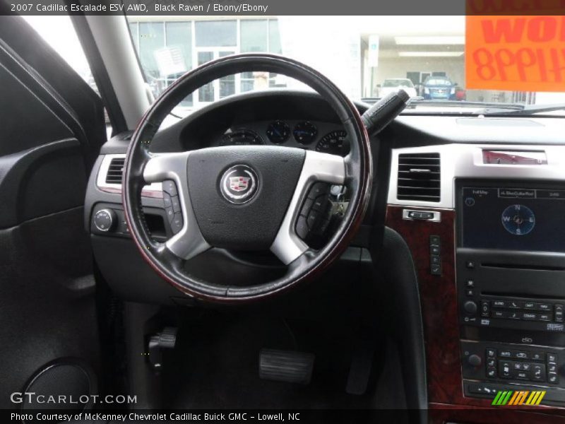 Black Raven / Ebony/Ebony 2007 Cadillac Escalade ESV AWD