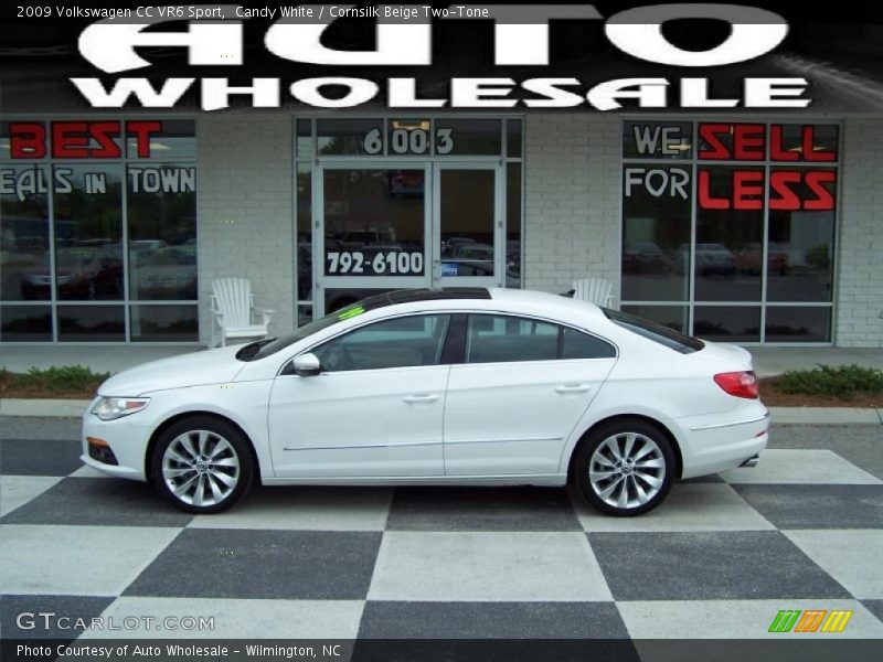 Candy White / Cornsilk Beige Two-Tone 2009 Volkswagen CC VR6 Sport