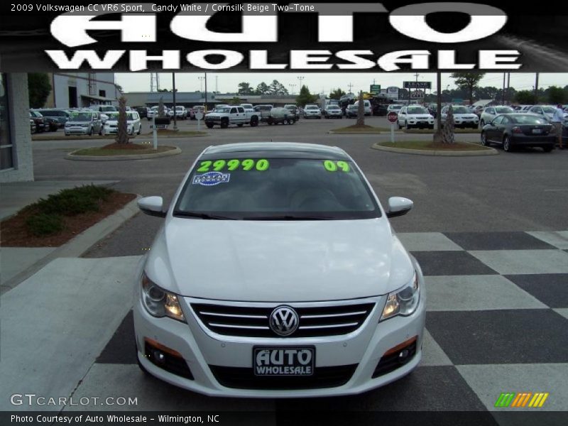 Candy White / Cornsilk Beige Two-Tone 2009 Volkswagen CC VR6 Sport