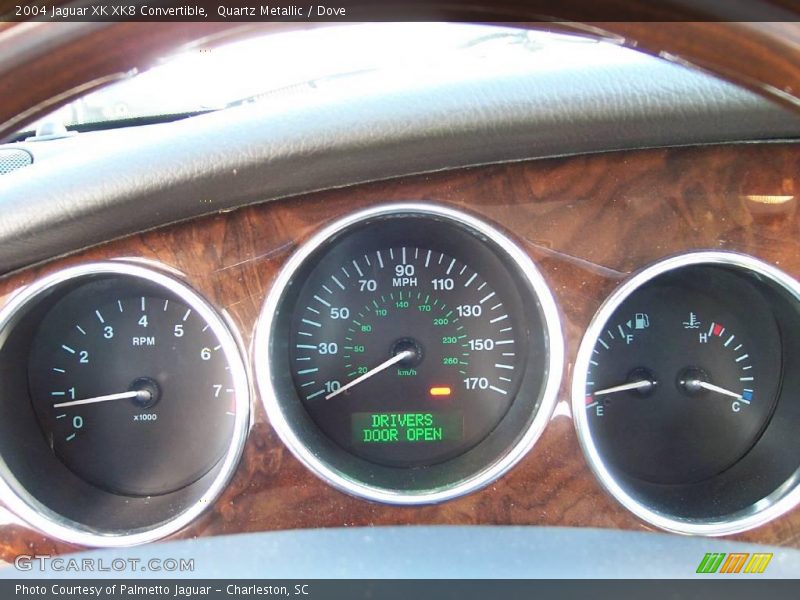 Quartz Metallic / Dove 2004 Jaguar XK XK8 Convertible