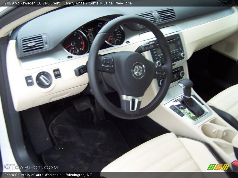 Candy White / Cornsilk Beige Two-Tone 2009 Volkswagen CC VR6 Sport