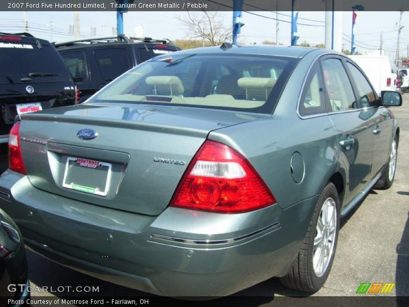 Titanium Green Metallic / Pebble 2007 Ford Five Hundred Limited