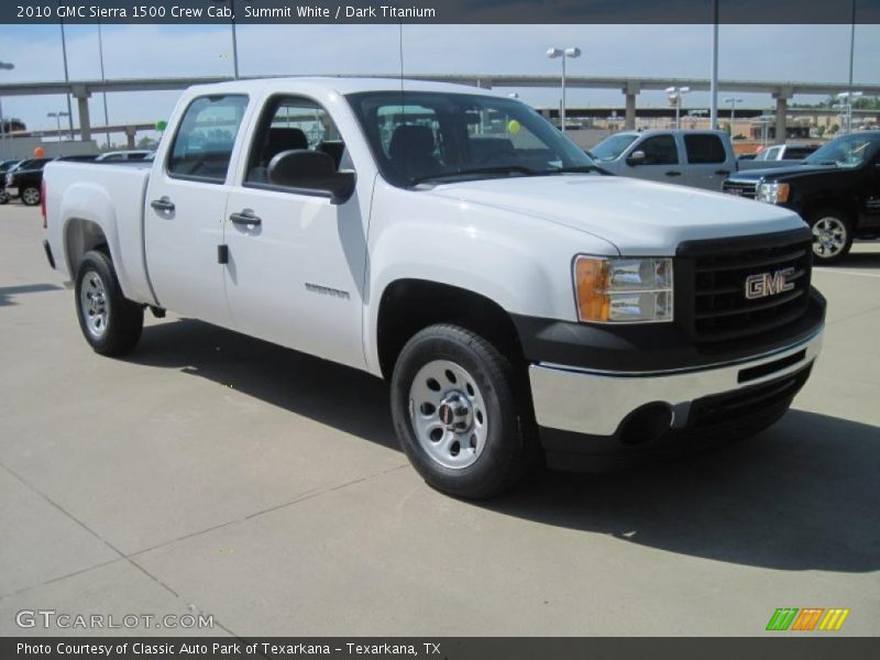 Summit White / Dark Titanium 2010 GMC Sierra 1500 Crew Cab