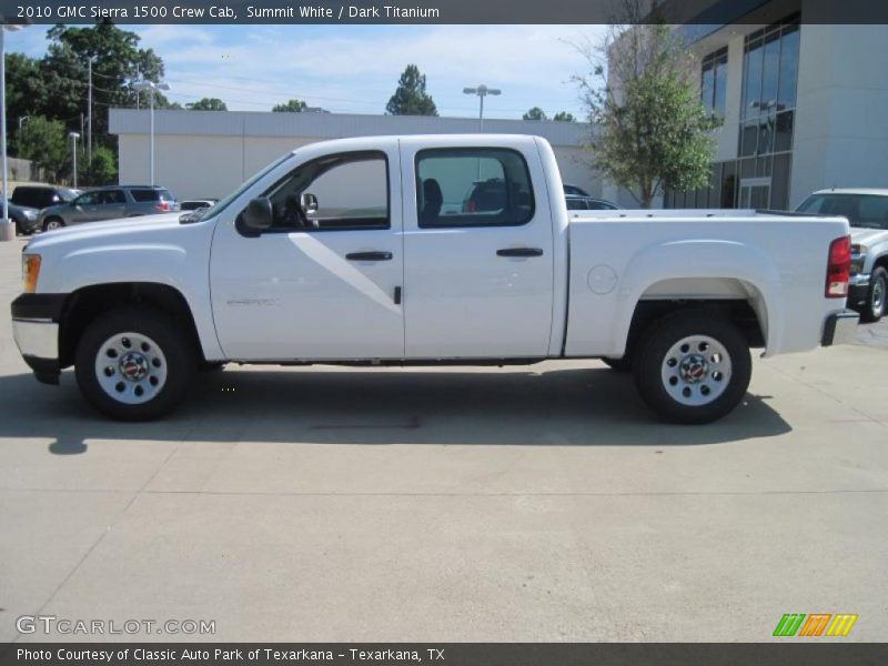 Summit White / Dark Titanium 2010 GMC Sierra 1500 Crew Cab