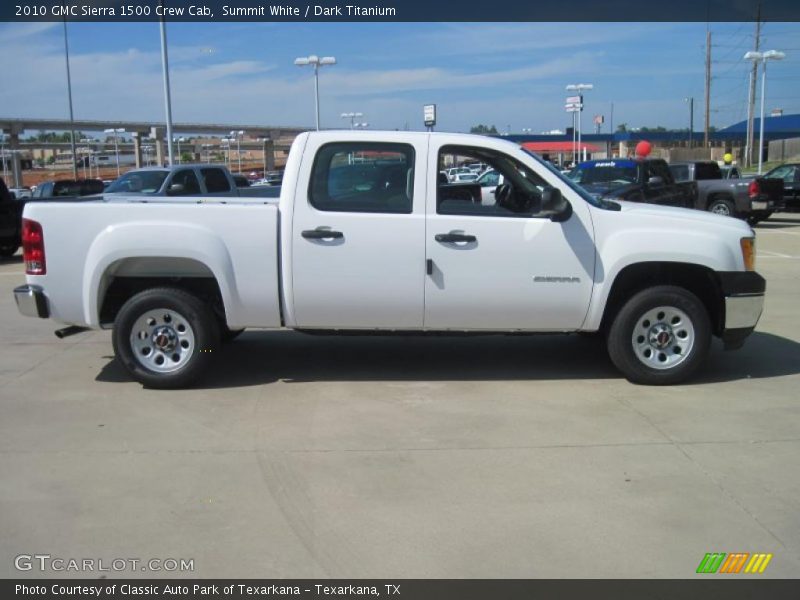 Summit White / Dark Titanium 2010 GMC Sierra 1500 Crew Cab