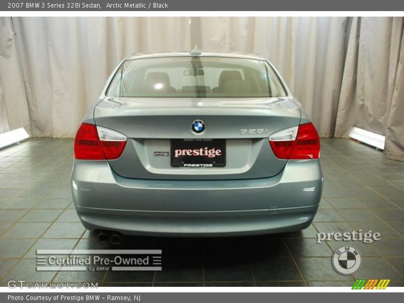 Arctic Metallic / Black 2007 BMW 3 Series 328i Sedan