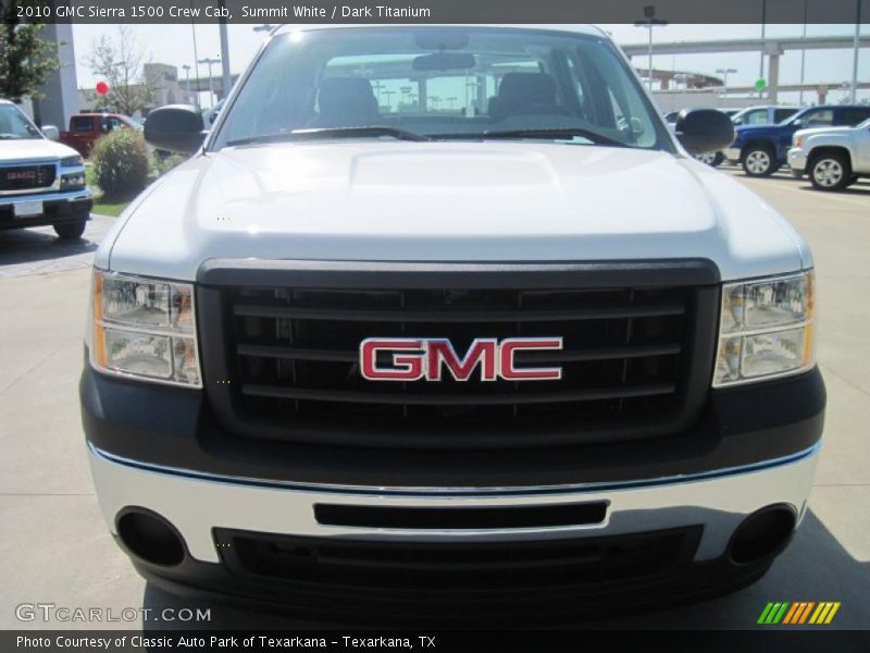Summit White / Dark Titanium 2010 GMC Sierra 1500 Crew Cab