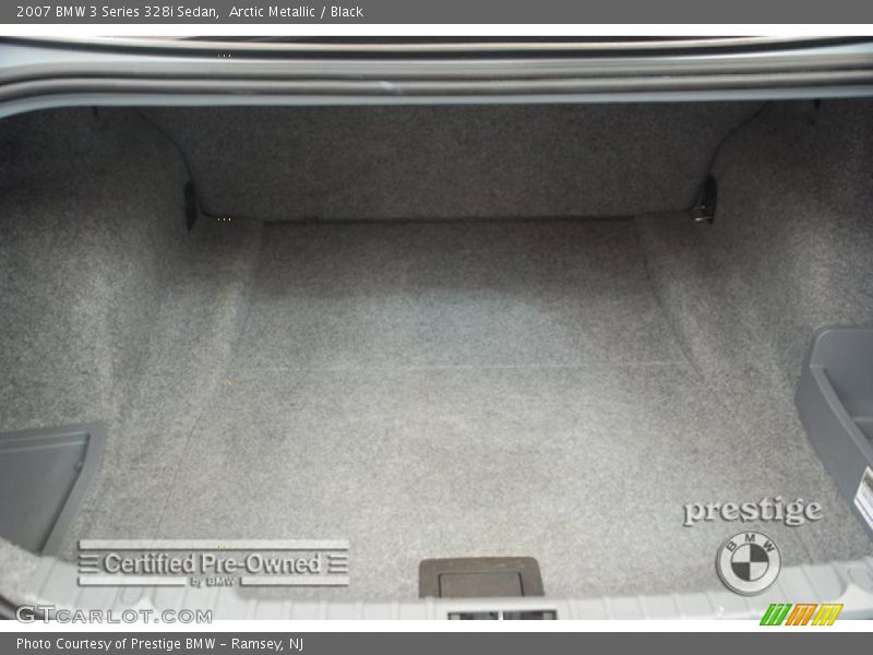Arctic Metallic / Black 2007 BMW 3 Series 328i Sedan