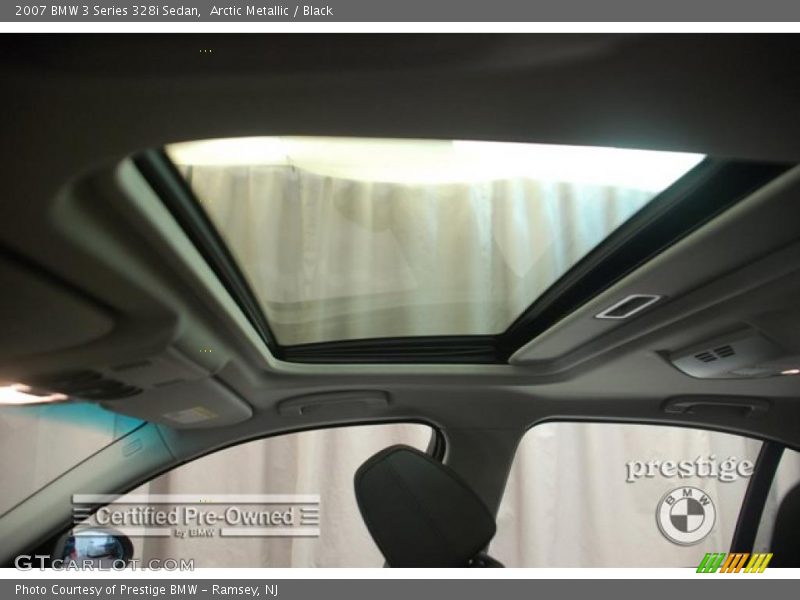 Arctic Metallic / Black 2007 BMW 3 Series 328i Sedan