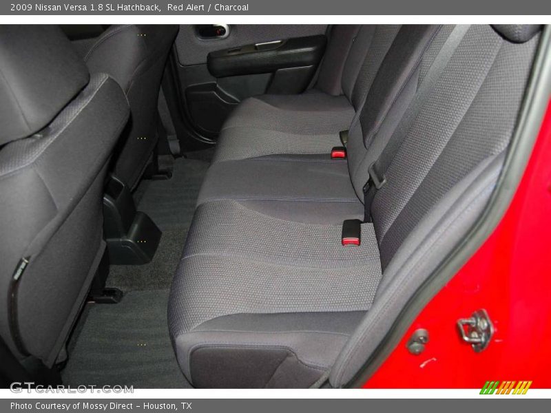 Red Alert / Charcoal 2009 Nissan Versa 1.8 SL Hatchback