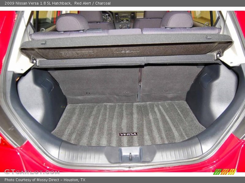 Red Alert / Charcoal 2009 Nissan Versa 1.8 SL Hatchback