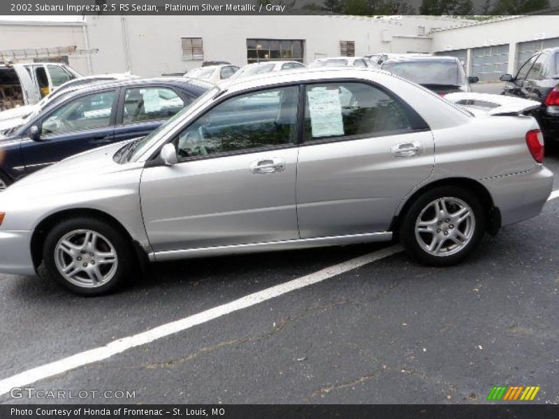Platinum Silver Metallic / Gray 2002 Subaru Impreza 2.5 RS Sedan