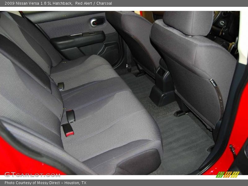 Red Alert / Charcoal 2009 Nissan Versa 1.8 SL Hatchback