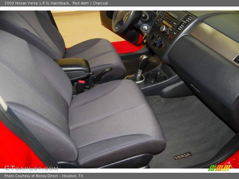 Red Alert / Charcoal 2009 Nissan Versa 1.8 SL Hatchback