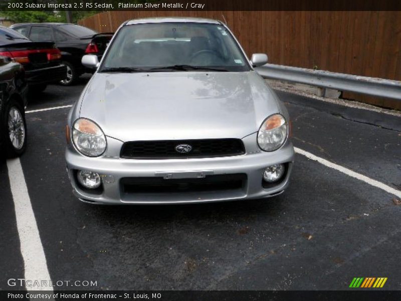 Platinum Silver Metallic / Gray 2002 Subaru Impreza 2.5 RS Sedan