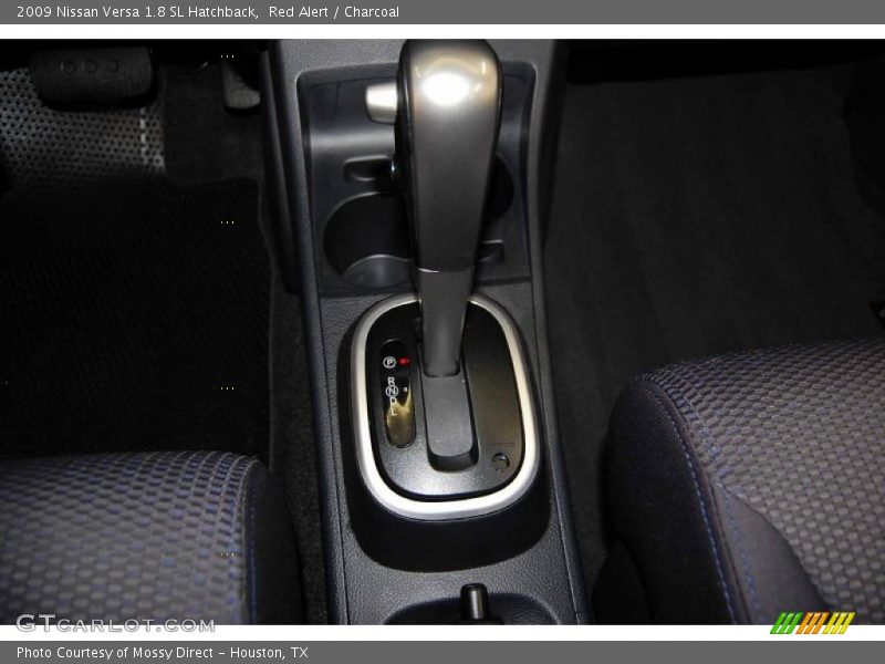 Red Alert / Charcoal 2009 Nissan Versa 1.8 SL Hatchback