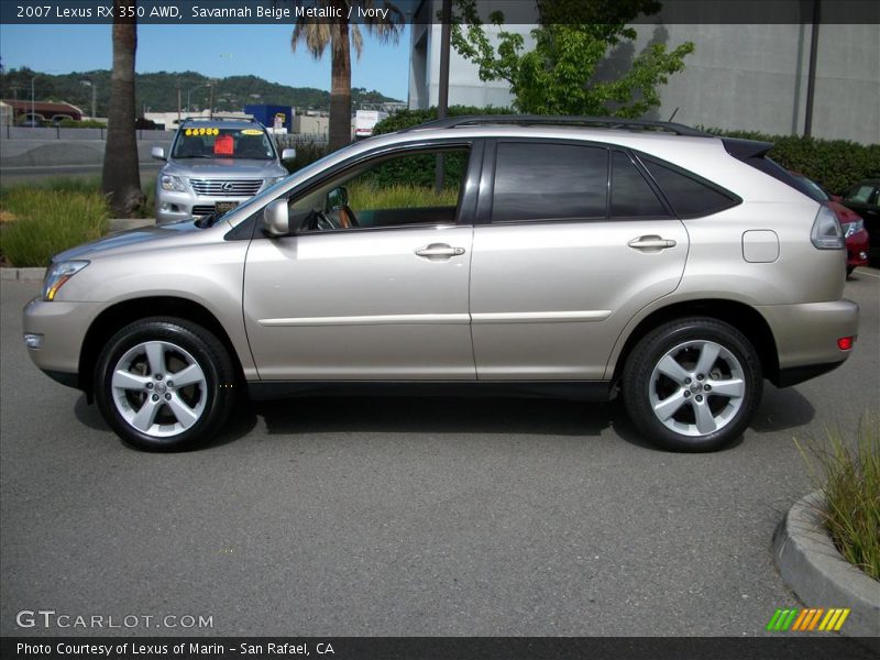 Savannah Beige Metallic / Ivory 2007 Lexus RX 350 AWD