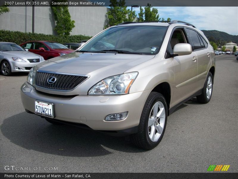 Savannah Beige Metallic / Ivory 2007 Lexus RX 350 AWD