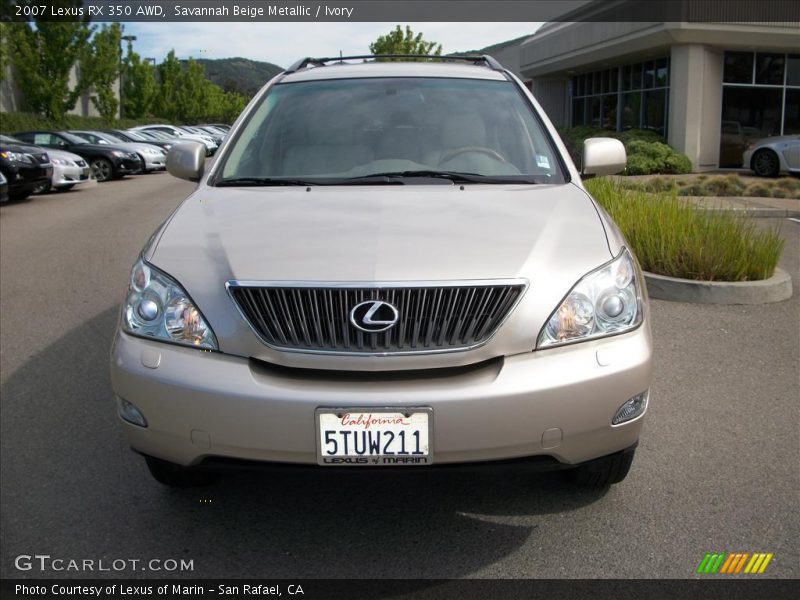 Savannah Beige Metallic / Ivory 2007 Lexus RX 350 AWD