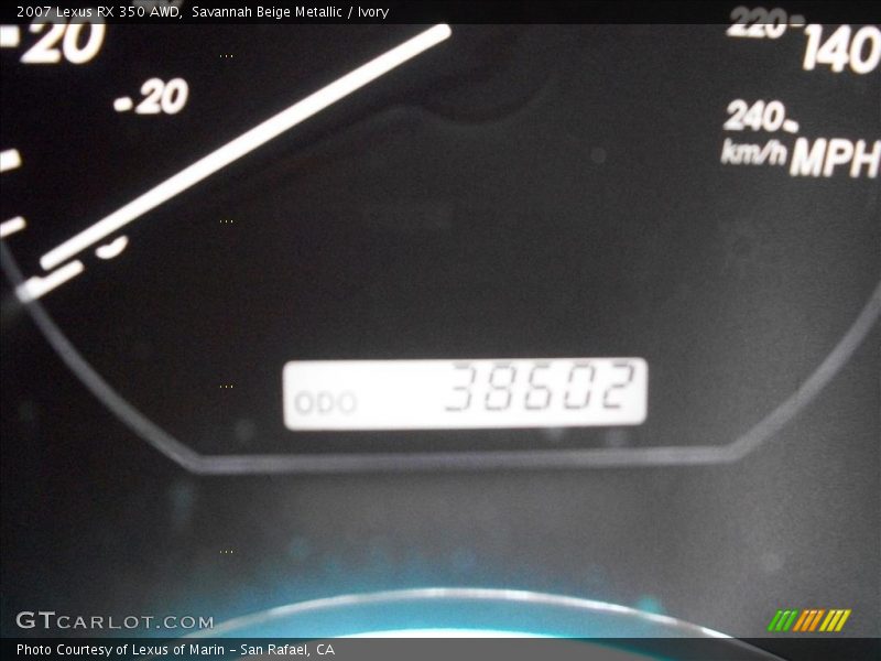 Savannah Beige Metallic / Ivory 2007 Lexus RX 350 AWD