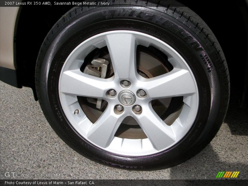 Savannah Beige Metallic / Ivory 2007 Lexus RX 350 AWD