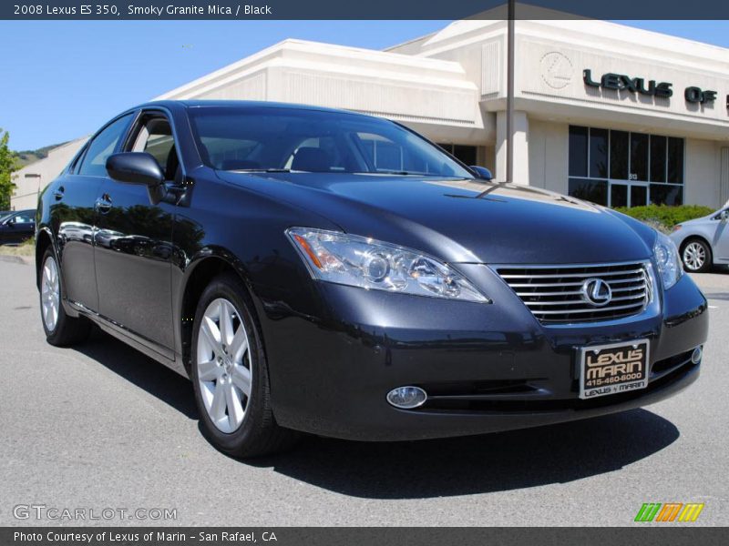 Smoky Granite Mica / Black 2008 Lexus ES 350