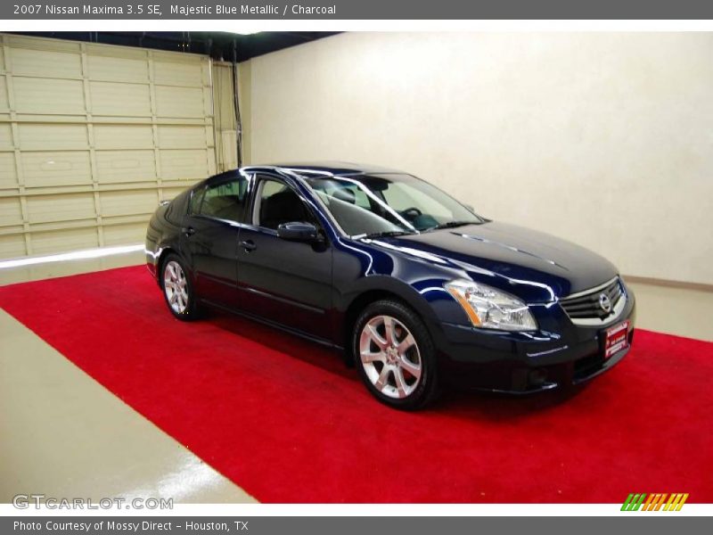 Majestic Blue Metallic / Charcoal 2007 Nissan Maxima 3.5 SE