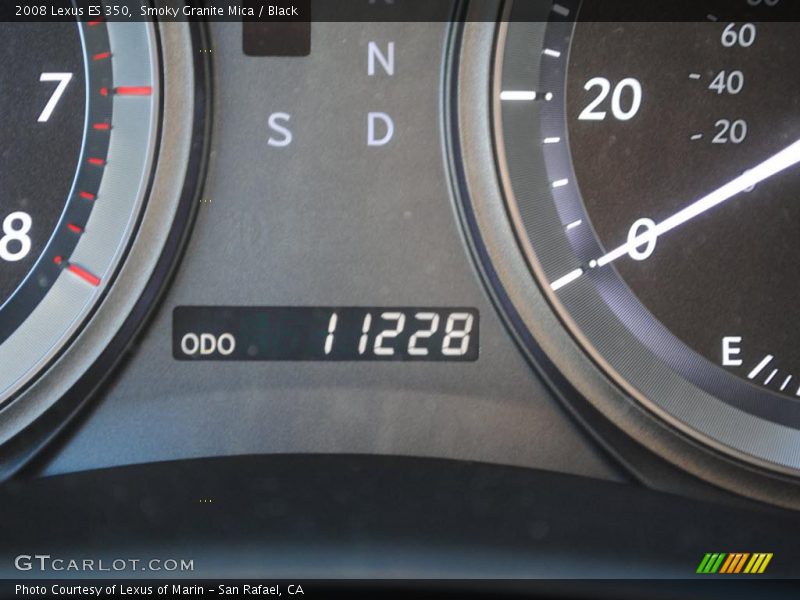 Smoky Granite Mica / Black 2008 Lexus ES 350